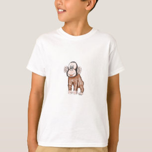 monkey funny cute t-shirt design