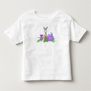 Monkey, Giraffe and Hippo Toddler T-Shirt