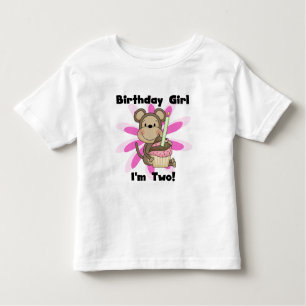 Monkey Girl 2nd Birthday Tshirts and Gifts