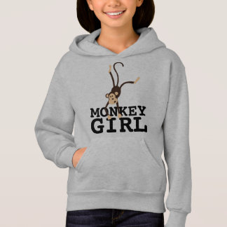 MONKEY GIRL FUNNY GIRLS KIDS T-SHIRT