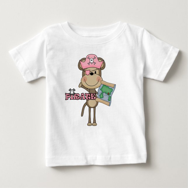 Monkey Girl Pirate Tshirts and Gifts (Front)
