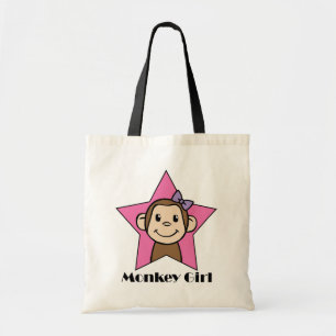 Monkey Girl Tote Bag
