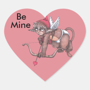 Monkey Gnome Cupid Stickers