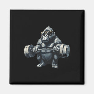 Monkey Gorilla Bodybuilding Muscles Fitness Gym  Magnet