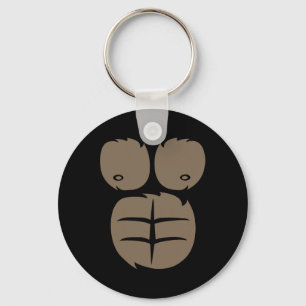 Monkey Gorilla Costume Tee Animal Belly Fancy Dres Key Ring