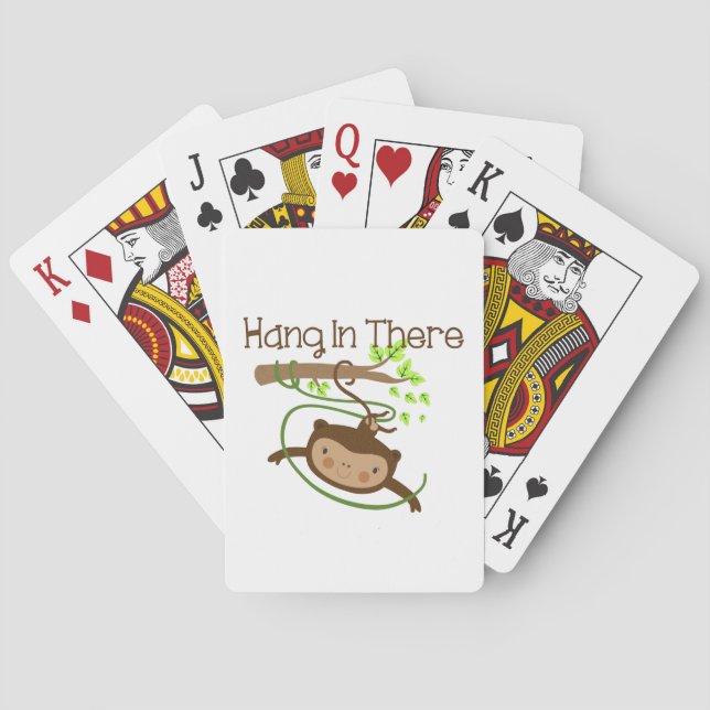 Monkey Hang in There Playing Cards (Back)