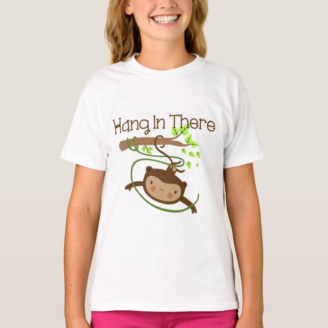 Monkey Hang in There T-Shirt (Front)