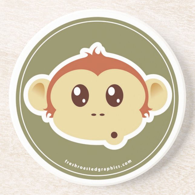 Monkey head coaster (Front)