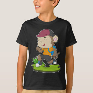 Monkey Hiker Backpack T-Shirt