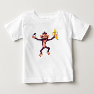 Monkey Holding a Banana Baby T-Shirt