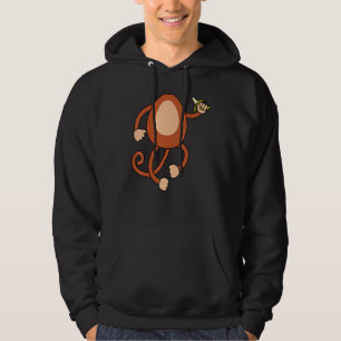 Monkey Holding Banana Costume  Easy Halloween Hoodie