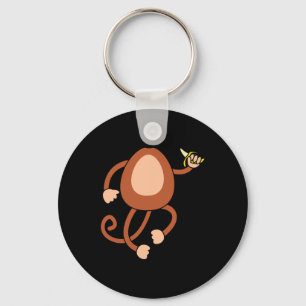 Monkey Holding Banana Costume Fun Easy Halloween G Key Ring