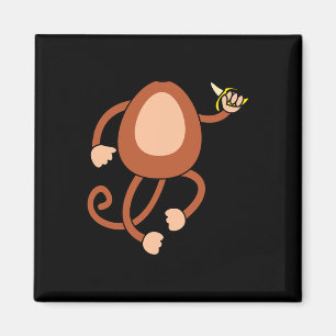 Monkey Holding Banana Costume Fun Easy Halloween G Magnet