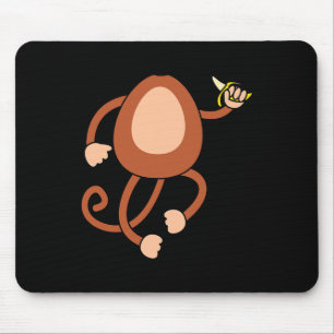 Monkey Holding Banana Costume Fun Easy Halloween G Mouse Pad