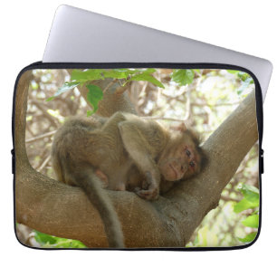Monkey - I am sooo tired Laptop Sleeve