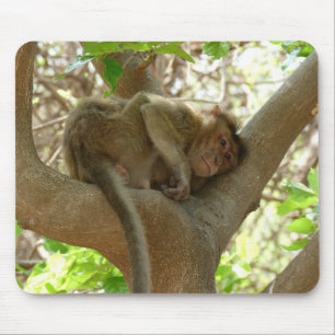 Monkey - I am sooo tired Mouse Pad
