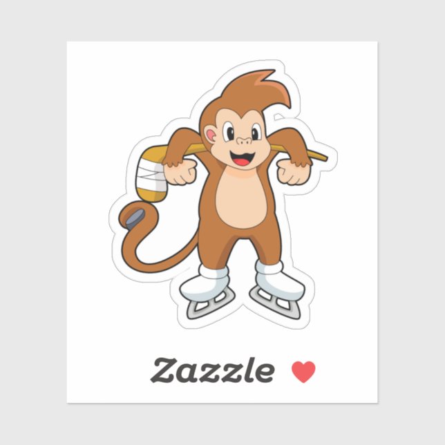 Monkey Ice hockey Ice hockey stick (Sheet)
