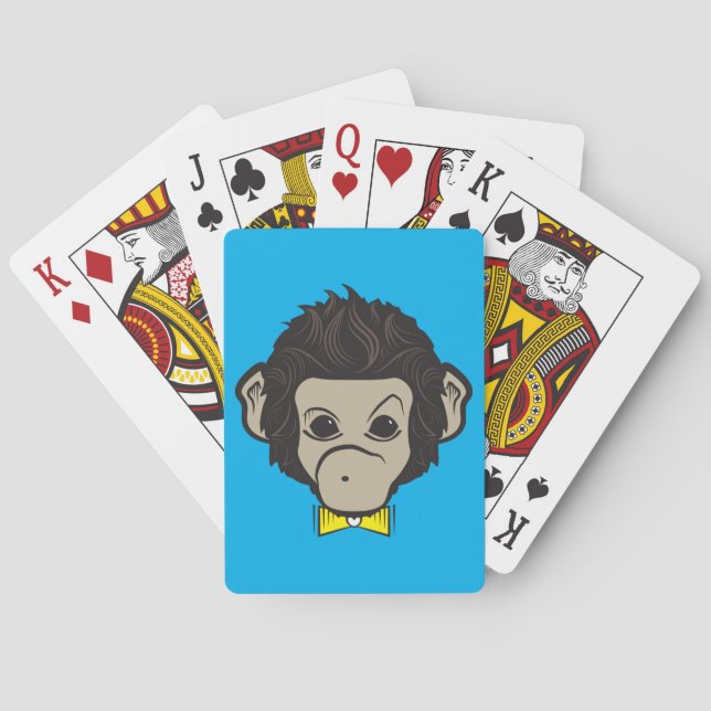 monkey identica playing cards (Back)