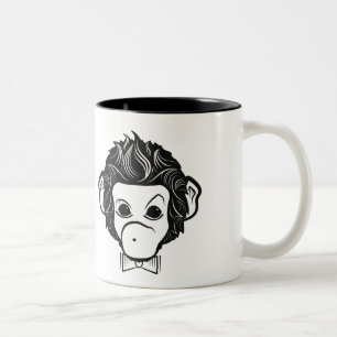 monkey identica Two-Tone coffee mug