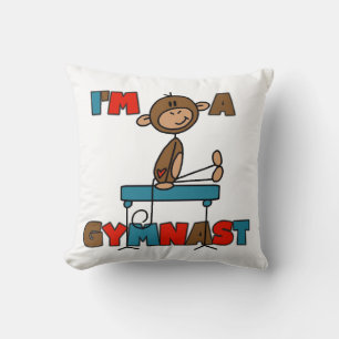 Monkey I'm a Gymnast Cushion