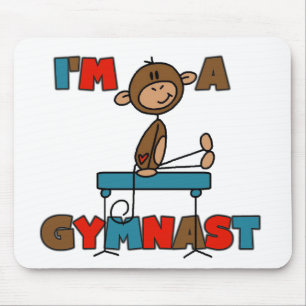 Monkey I'm a Gymnast Mouse Pad