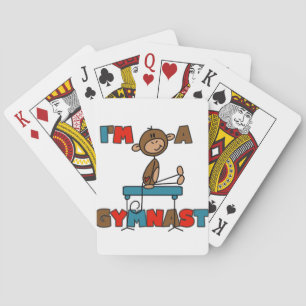Monkey I'm a Gymnast Playing Cards