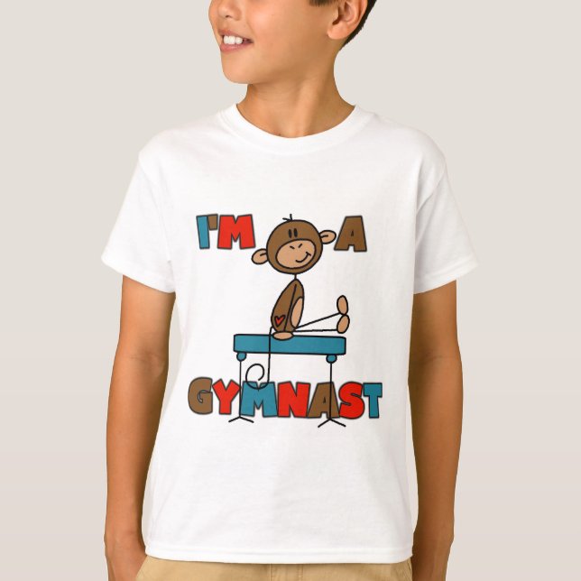 Monkey I'm a Gymnast T-shirts and Gifts (Front)