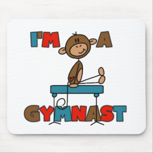 Monkey I'm a Gymnast T-shirts and Gifts Mouse Pad