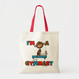 Monkey I'm a Gymnast Tote Bag