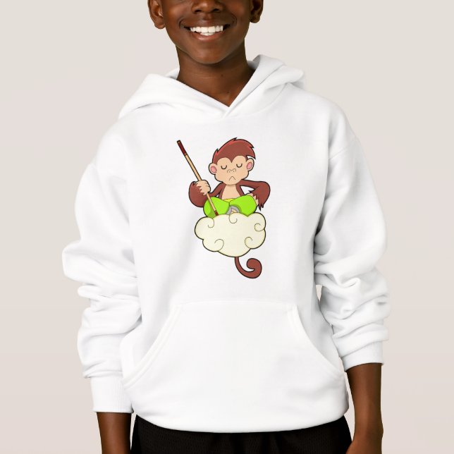Monkey in Cross legged on Clouds (Front)