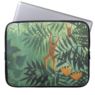 Monkey in Jungle by Henri Rousseau 15" Laptop Slee Sleeve