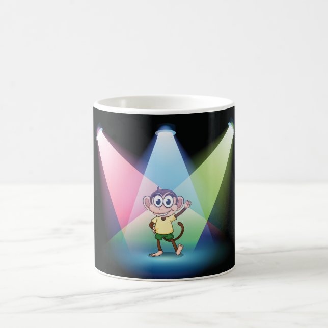 Monkey In Spotlights Mug (Center)