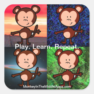 Monkey in the Middle Apps stickers