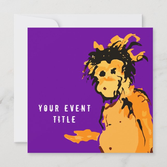 monkey ink invitation (Front)