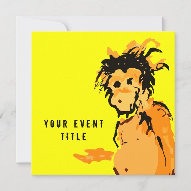 monkey ink invitation (Front)