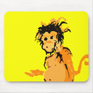 monkey ink mouse pad