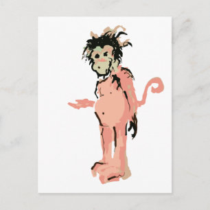 monkey ink postcard