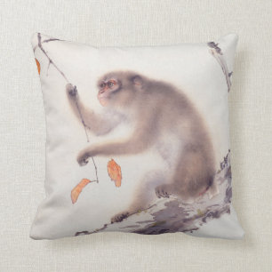 Monkey Japanese Painting Chinese Zodiac Pillow