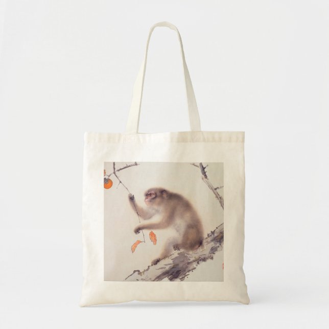 Monkey Japanese Painting Chinese Zodiac Tote Bag (Front)