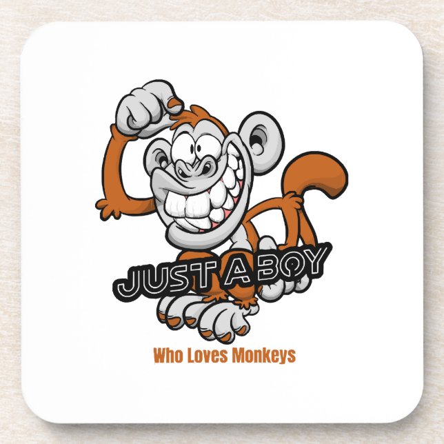 monkey  just a boy  coaster (Front)
