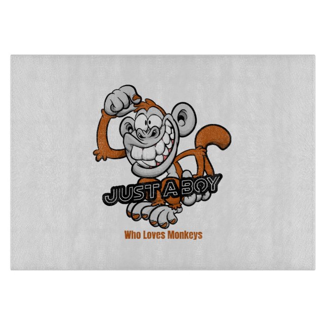 monkey  just a boy  cutting board (Front)