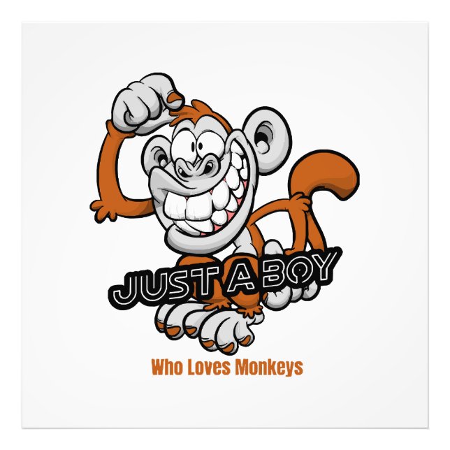 monkey  just a boy  photo print (Front)