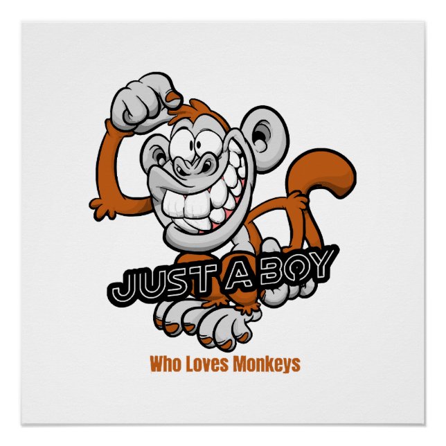 monkey  just a boy  poster (Front)