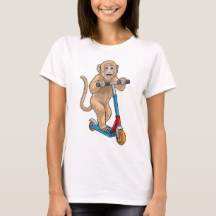 Monkey Kick Scooter T-Shirt