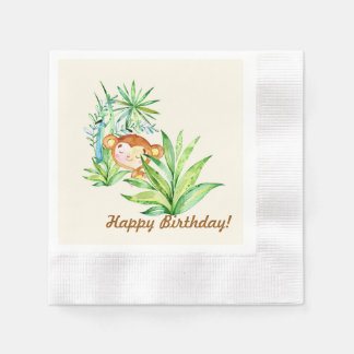 Monkey Kid Napkin