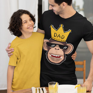 Monkey King Dad Wearing Sunglasses Men's Style  T-Shirt