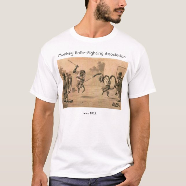 Monkey Knife-Fighting Association T-Shirt (Front)