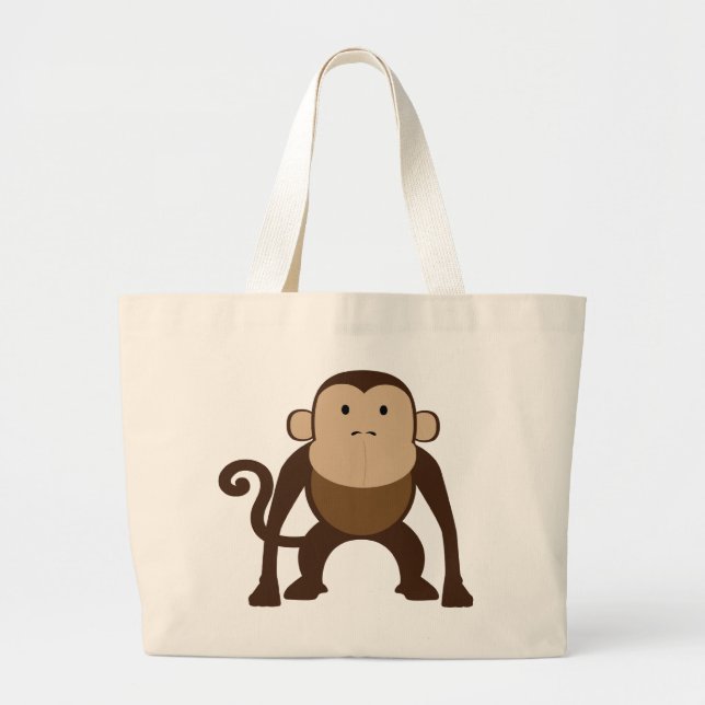 Monkey Large Tote Bag (Front)