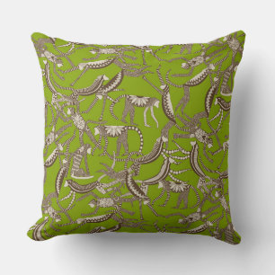 monkey lime cushion