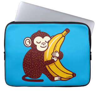 Monkey Love Banana Laptop Sleeve